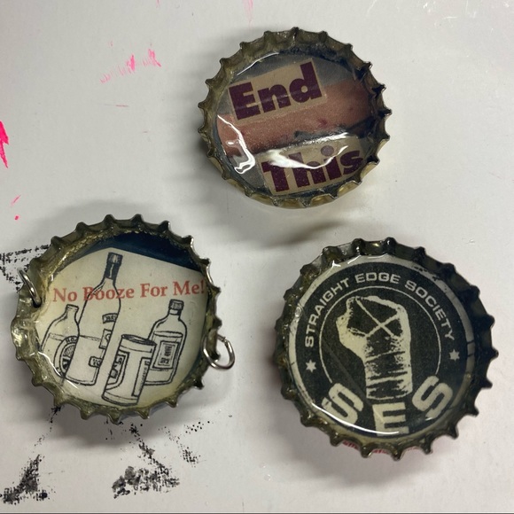 Misc., Bottle Caps for DIY Arts & Crafts Straight Edge - Picture 1 of 4